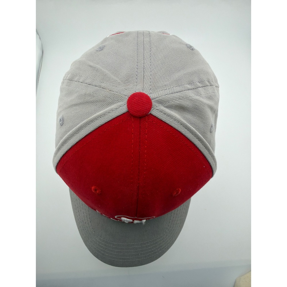 Tennessee 1796 Red Gray Embroidered Mesh Trucker Snapback Hat - Picture 3 of 5
